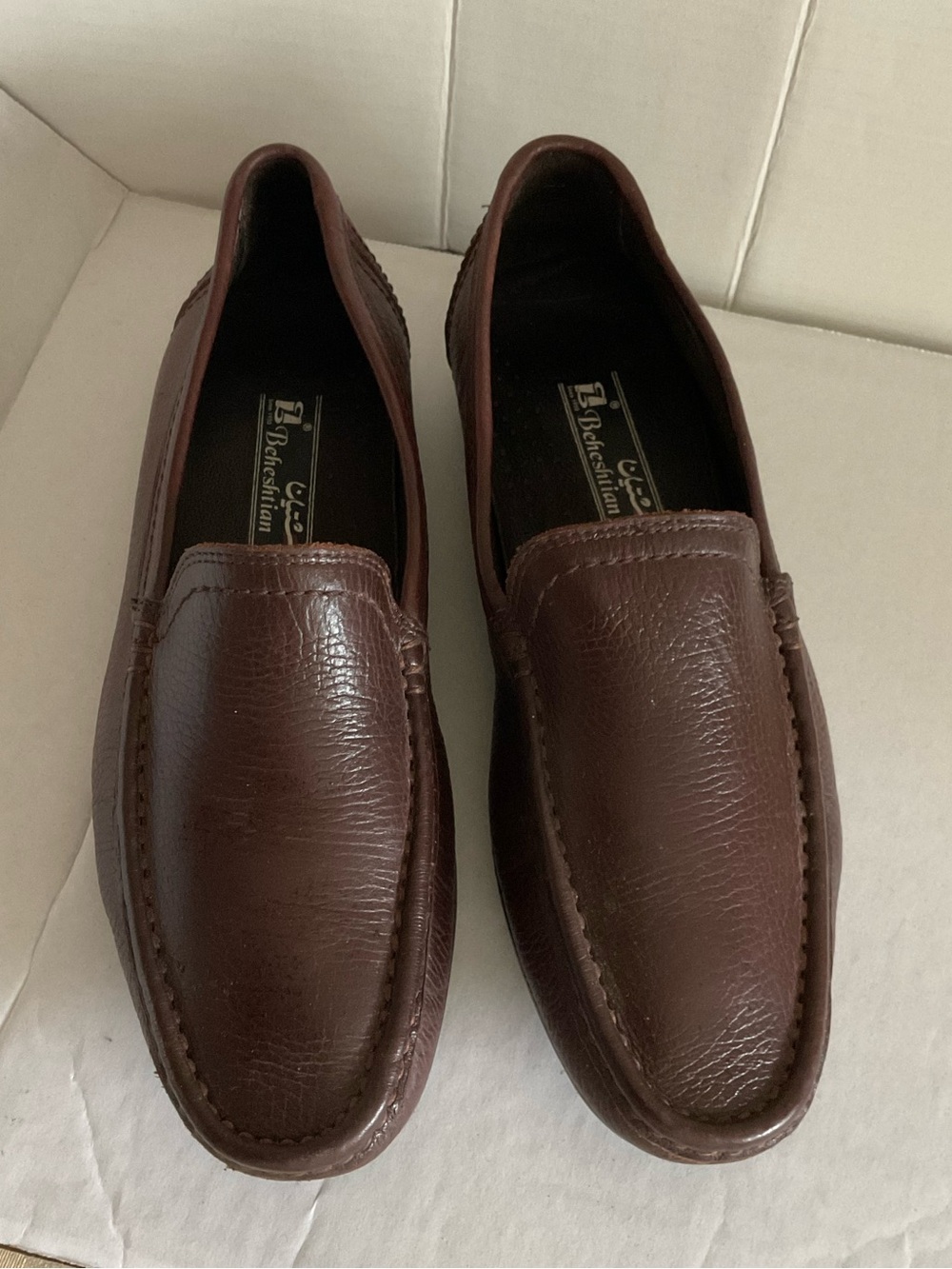 Men’s Dark Brown Leather Penny Loafers